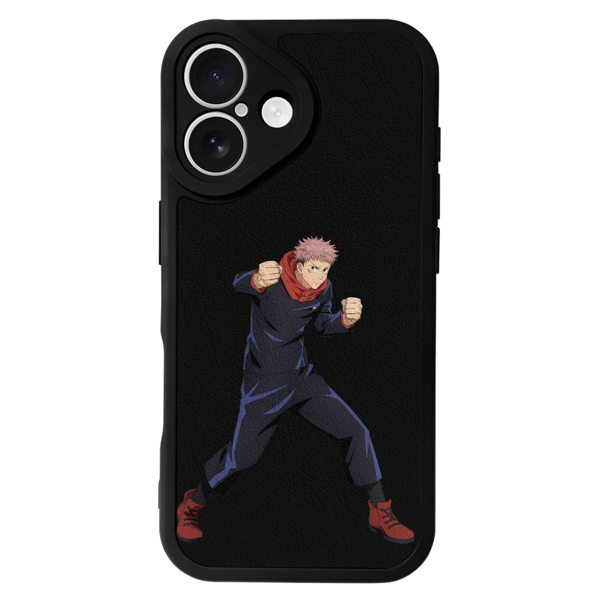 （画像用） 呪術廻戦 Jujutsu Kaisen 【iPhone 16シリーズ対応】シリコンスマホケース（レザー調） 材質：シリコン